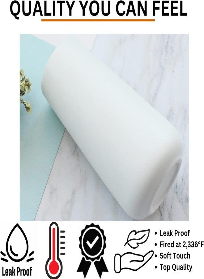 DECORPIA Premium Ceramic Vase for Pampas Grass - Flower Vase for Home Decor, Minimalism Style for Modern Table Shelf, Vases for Flowers for Kitchen Living Room (White, Extra Large) - Image 4